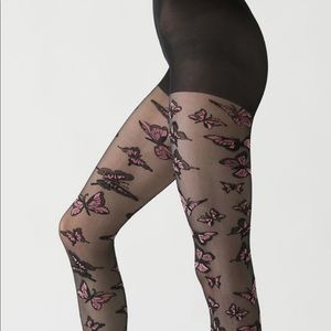 Urban Outfitters Pink Butterfly Sheer 